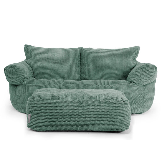 Joséphine Canapé Pouf - Pompon Vert Mousse 02
