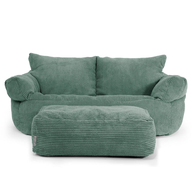 Joséphine Canapé Pouf - Pompon Vert Mousse 02