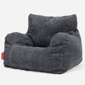 Joséphine Pouf Fauteuil Design - Pompon Noir