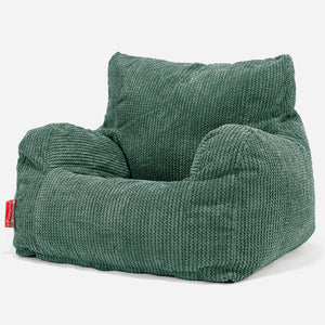 Joséphine Pouf Fauteuil Design - Pompon Vert Mousse