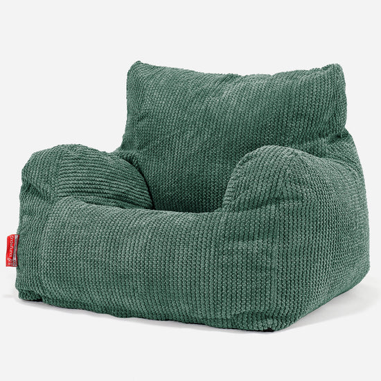 Joséphine Pouf Fauteuil Design - Pompon Vert Mousse 01