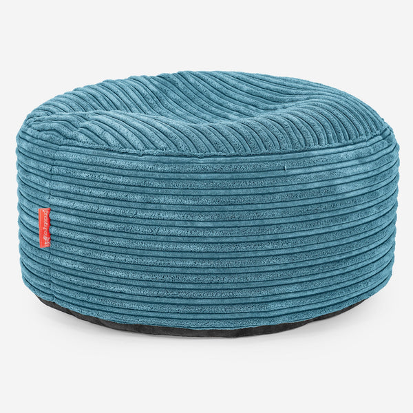 Pouf Ottoman - Côtelé Mer Égée  01