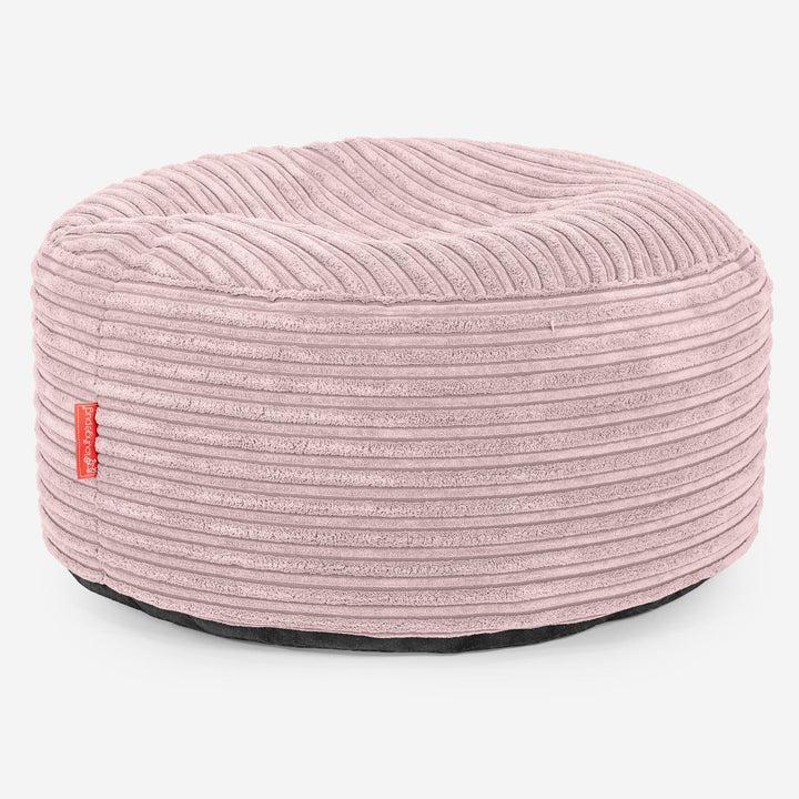 Pouf Ottoman - Côtelé Rose  03