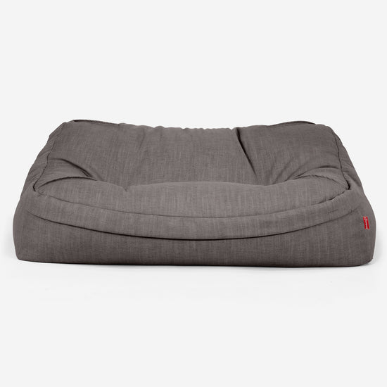 Le Canapé Pouf Doudou - Aspect Lin Gris Ardoise  02