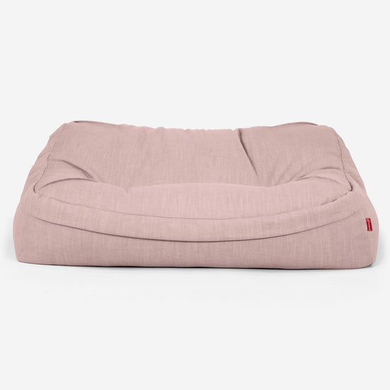 Le Canapé Pouf Doudou - Aspect Lin Rose 02