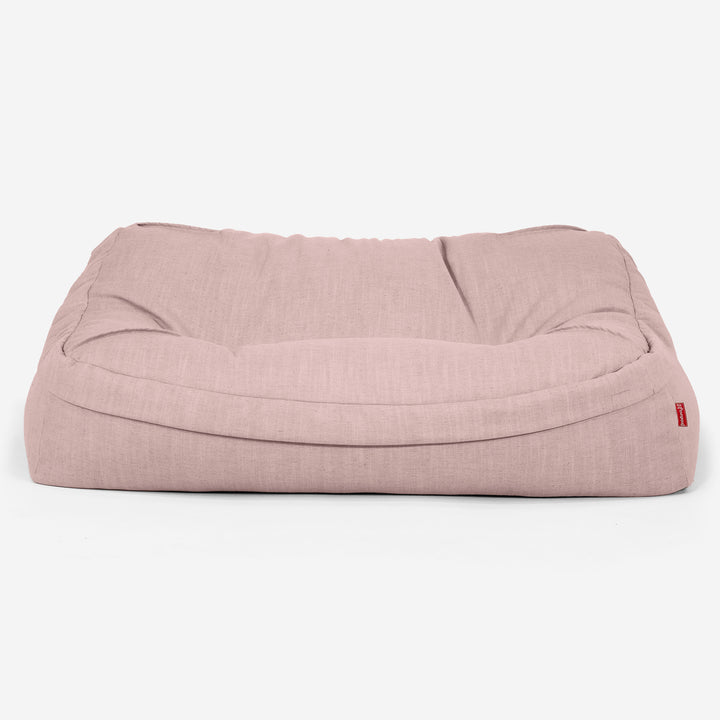 Le Canapé Pouf Doudou - Aspect Lin Rose 02