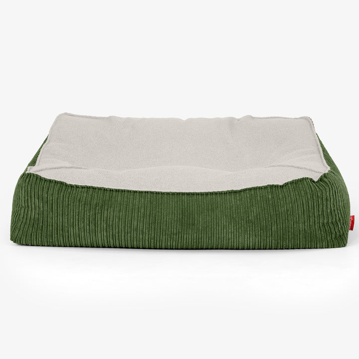 Le Canapé Pouf Doudou - Bouclé & Côtelé Vert Forêt 02