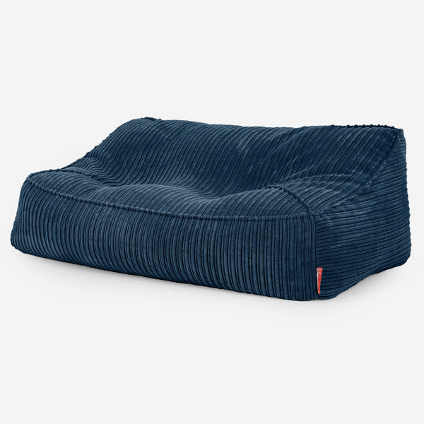Le Canapé Pouf Doudou - Côtelé Bleu Marine 01