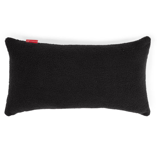 Housse de Coussin Rectangulaire Géant 40 x 70cm - Bouclé Anthracite 01