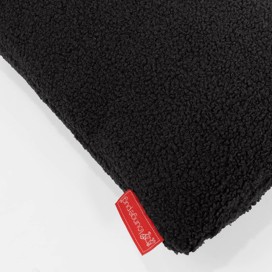 Housse de Coussin Rectangulaire Géant 40 x 70cm - Bouclé Anthracite 02