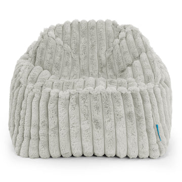 Le Pouf Enfant Doudou 2-10 ans - Velours Côtelé Ultra Pelucheux Vert Sauge 02