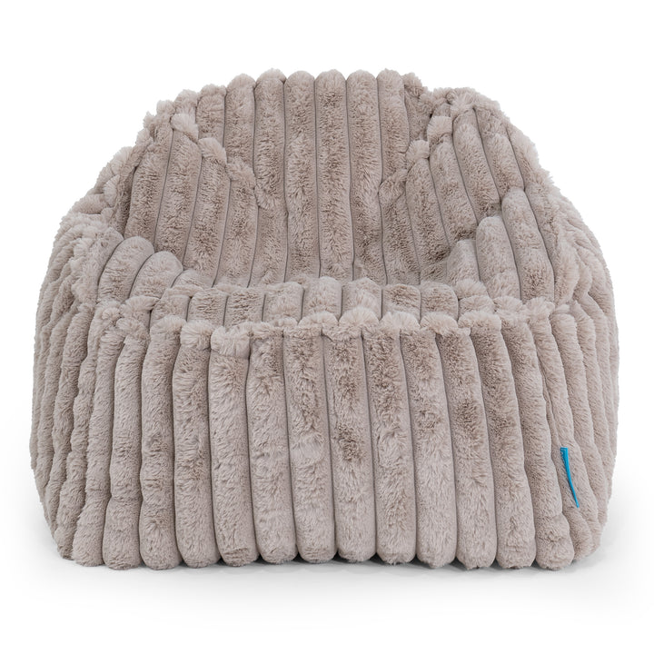 Le Pouf Enfant Doudou 2-6 ans - Velours Côtelé Ultra Pelucheux Vison 02