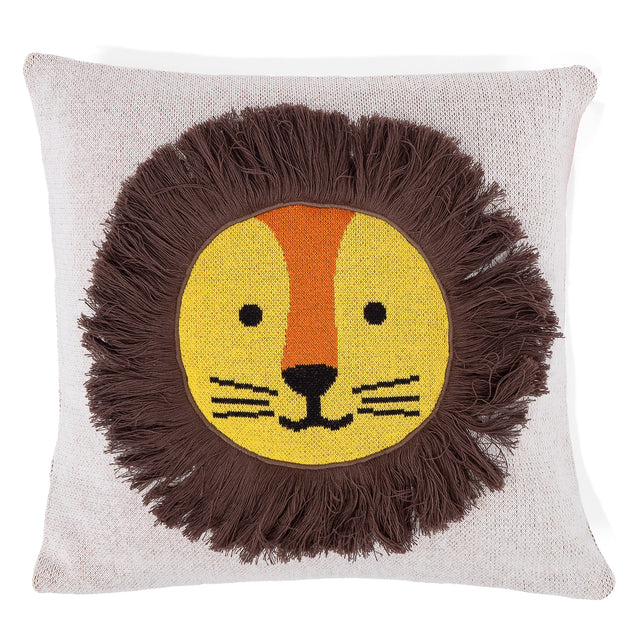 Housse de Coussin 47 x 47cm - Tricoté Lion 01