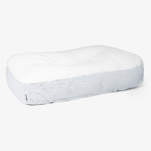 Lit pour Chien, Taille XL - Fausse Fourrure Lapin Bleu Pastel
