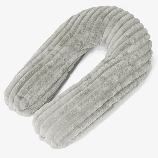 Oreiller Câlin - Velours Côtelé Ultra Pelucheux Vert Sauge 01