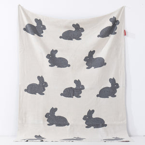 Couverture / Plaid Enfant - Tricoté Lapin