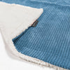Plaid / Couverture Sherpa - Pompon Bleu Ciel 01