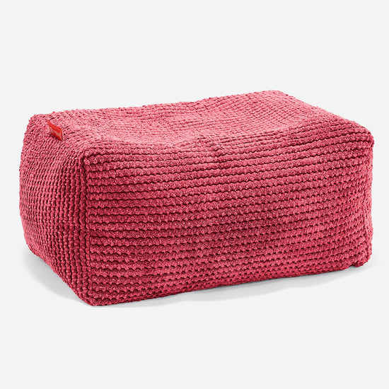 Petit Repose Pied - Pompon Rouge pastel 01