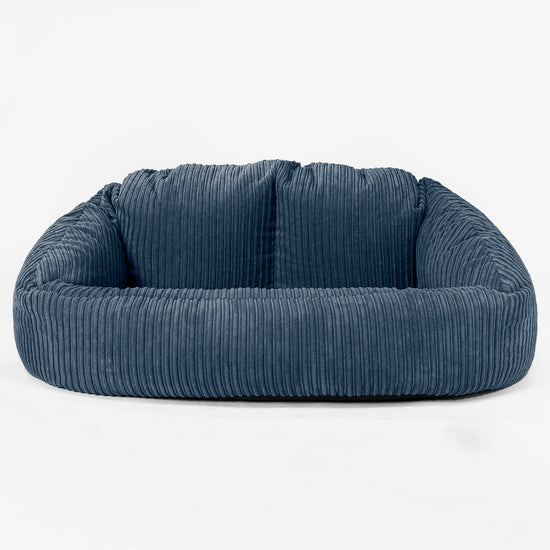 Pouf Canapé Bubble - Côtelé Bleu Marine 01