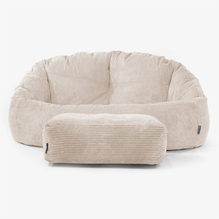 Pouf Canapé Bubble - Pompon Crème 02