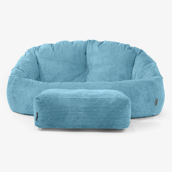 Pouf Canapé Bubble - Pompon Mer Égée 02