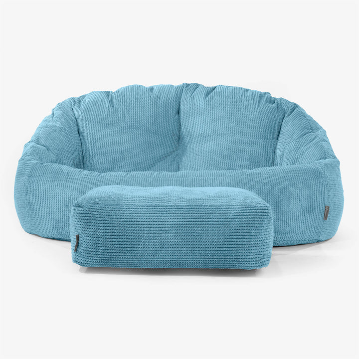Pouf Canapé Bubble - Pompon Mer Égée 02