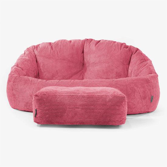 Pouf Canapé Bubble - Pompon Rouge pastel 02