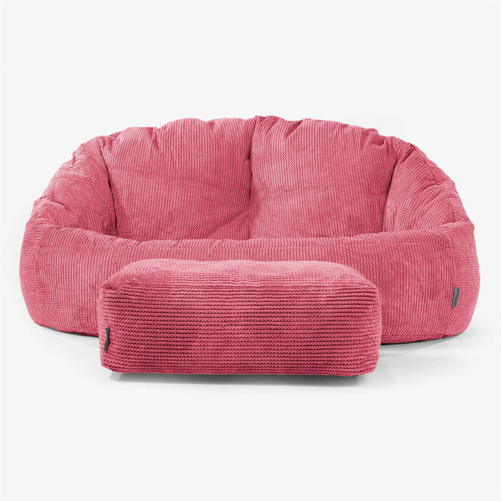 Pouf Canapé Bubble - Pompon Rouge pastel 02