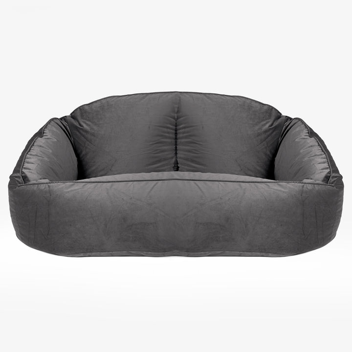 Pouf Canapé Bubble - Velours Anthracite 01