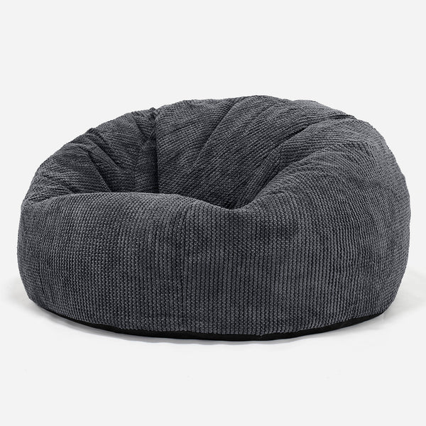 Pouf Canapé Classique - Pompon Noir 01
