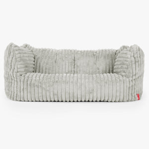 Pouf Canapé Ruben - Velours Côtelé Ultra Pelucheux Vert Sauge