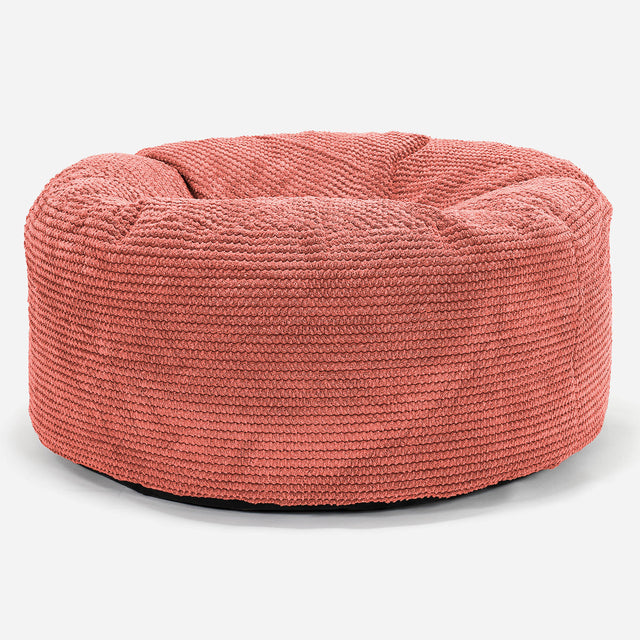 Pouf Design Rond - Pompon Citrouille 01