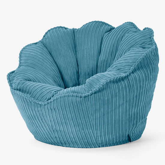 Pouf Fauteuil Natalia Sacco - Côtelé Mer Égée 02