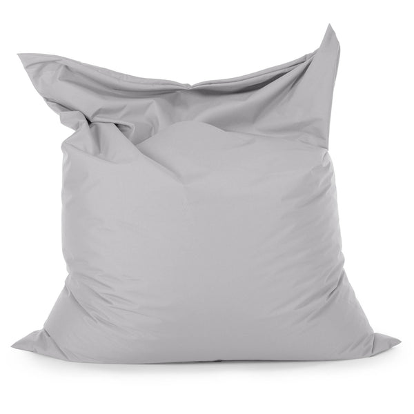 Pouf Géant XXL - Entretien Facile Extérieur Argent 01