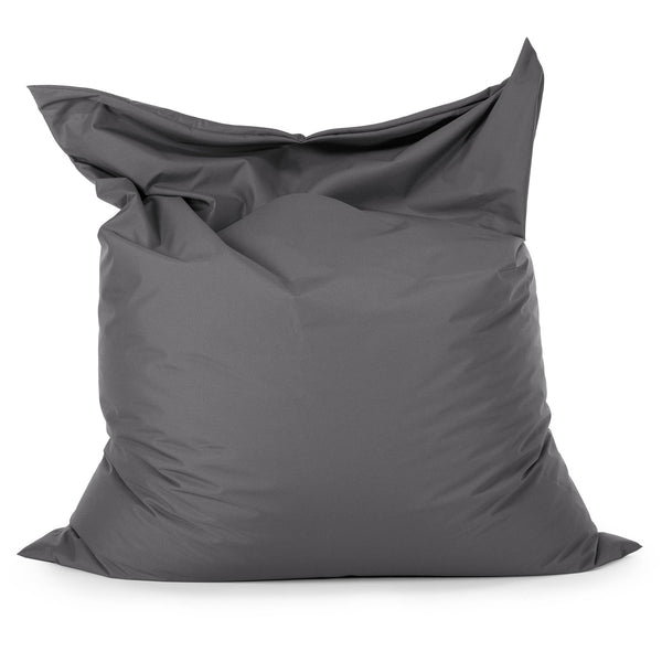 Pouf Géant XXL - Entretien Facile Extérieur Gris Foncé 01