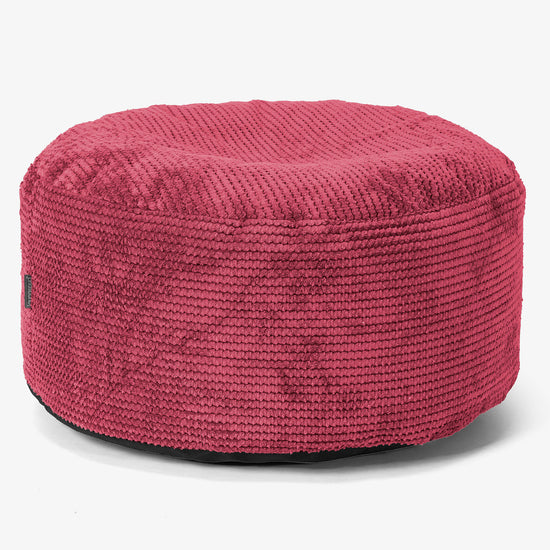 Pouf Ottoman avec Plateau - Pompon Rouge pastel 02