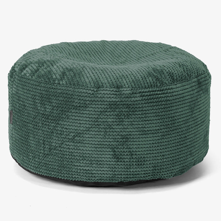 Pouf Ottoman avec Plateau - Pompon Vert Mousse 02