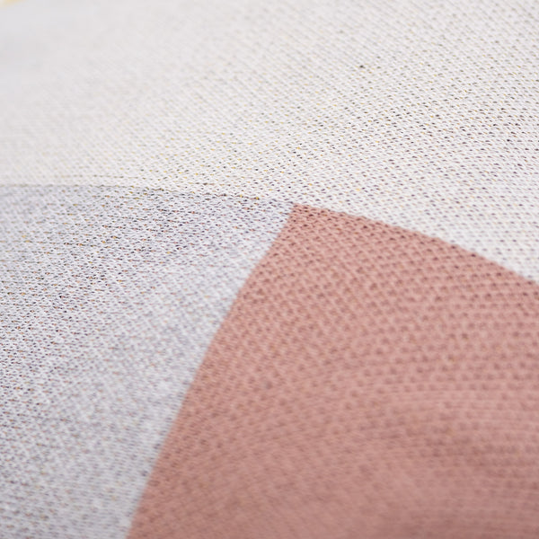 Petit Repose Pied - Tricoté Colourblock Gris Fabric Close-up Image