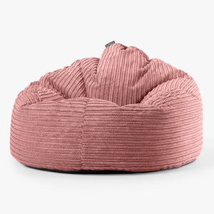 Pouf Poire, Archi - Côtelé Pêche