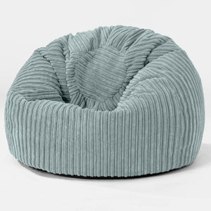 Pouf Poire Classique Enfant 1-5 ans - Côtelé Verte Menthe