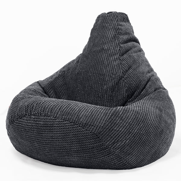 Pouf Poire Gamer - Pompon Noir 01