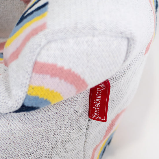 Fauteuil Pouf Bambin 1-3 ans - Tricoté Arc-en-ciel 02