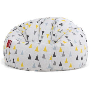 Pouf Poire Classique - Tricoté Triangle Géométrique