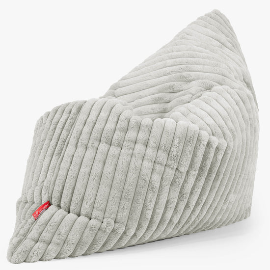 Pouf Géant XXL - Velours Côtelé Ultra Pelucheux Vert Sauge 02