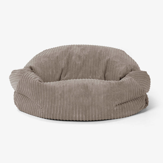 Pouf Canapé Sabine - Côtelé Grège 02