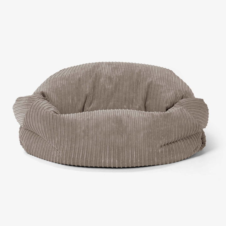 Pouf Canapé Sabine - Côtelé Grège 02