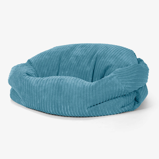 Pouf Canapé Sabine - Côtelé Mer égée 01