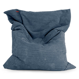 Pouf Géant XXL - Côtelé Bleu Marine