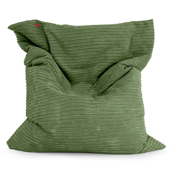 Pouf Géant XXL - Côtelé Vert Forêt 01