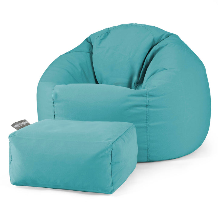 SoleiStorm™ Ultra 2000 h+ Pouf Poire Classique - Olefin Aqua 02